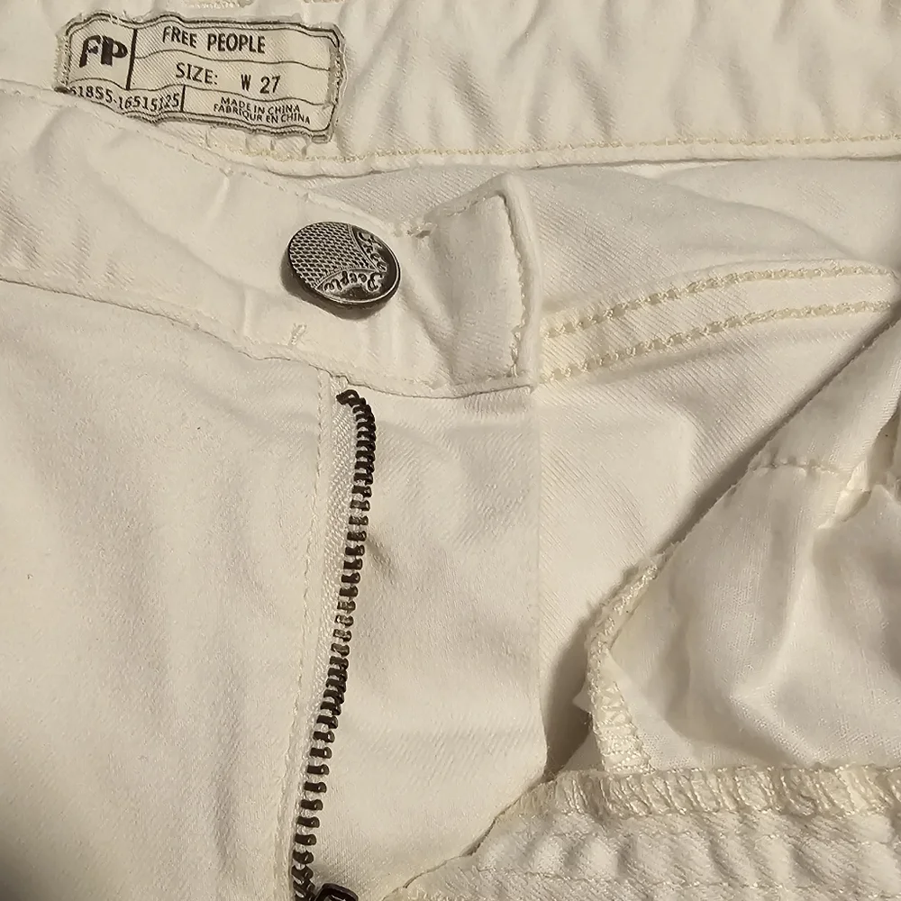 Free People White Skinny Jeans Size 27 - Picture 5 of 6